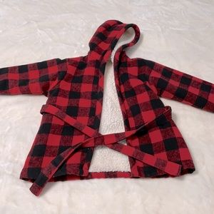 Buffalo Plaid Toddler House Coat